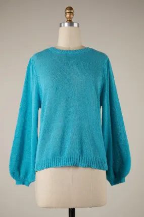 THIN SHEER CABLE KNIT PULLOVER SWEATER 1 PACK
