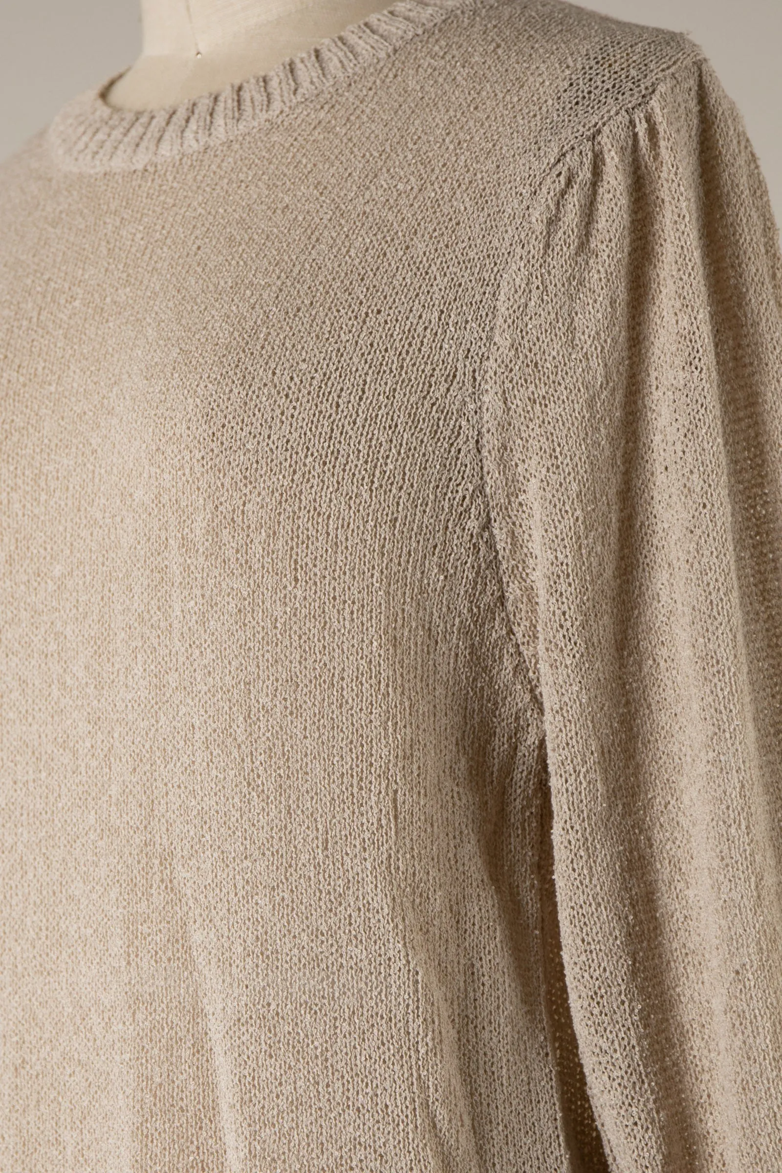 THIN SHEER CABLE KNIT PULLOVER SWEATER 1 PACK