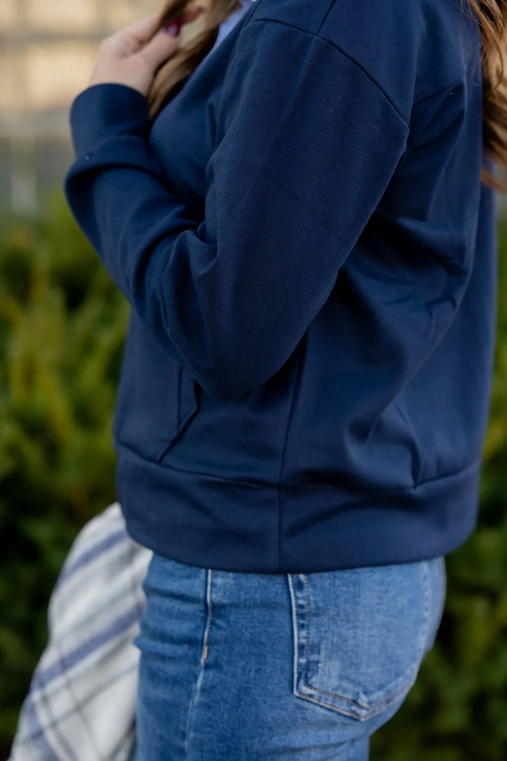 Thin Stripe Accented Pullover