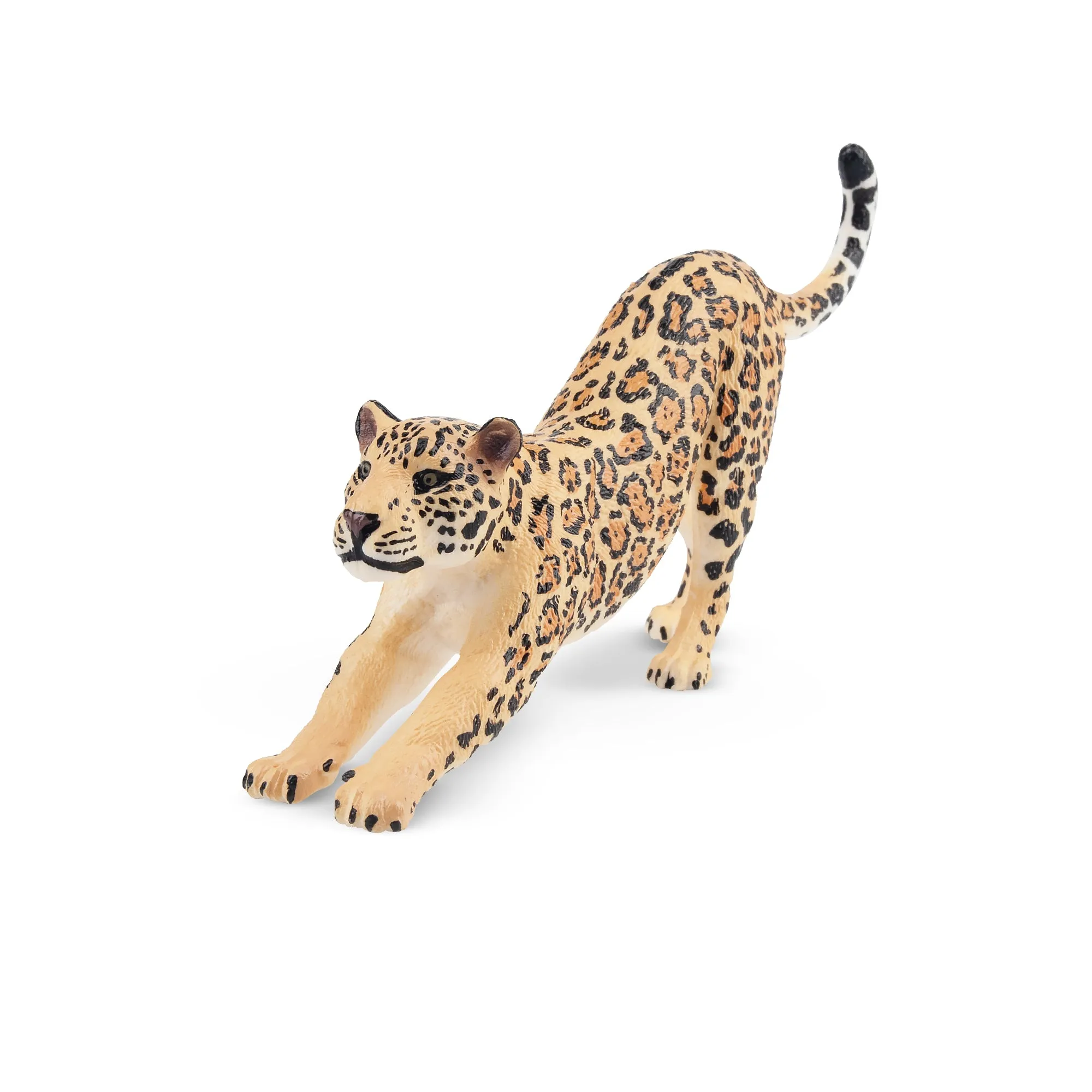 Toymany Stretching Male Jaguar Figurine Toy