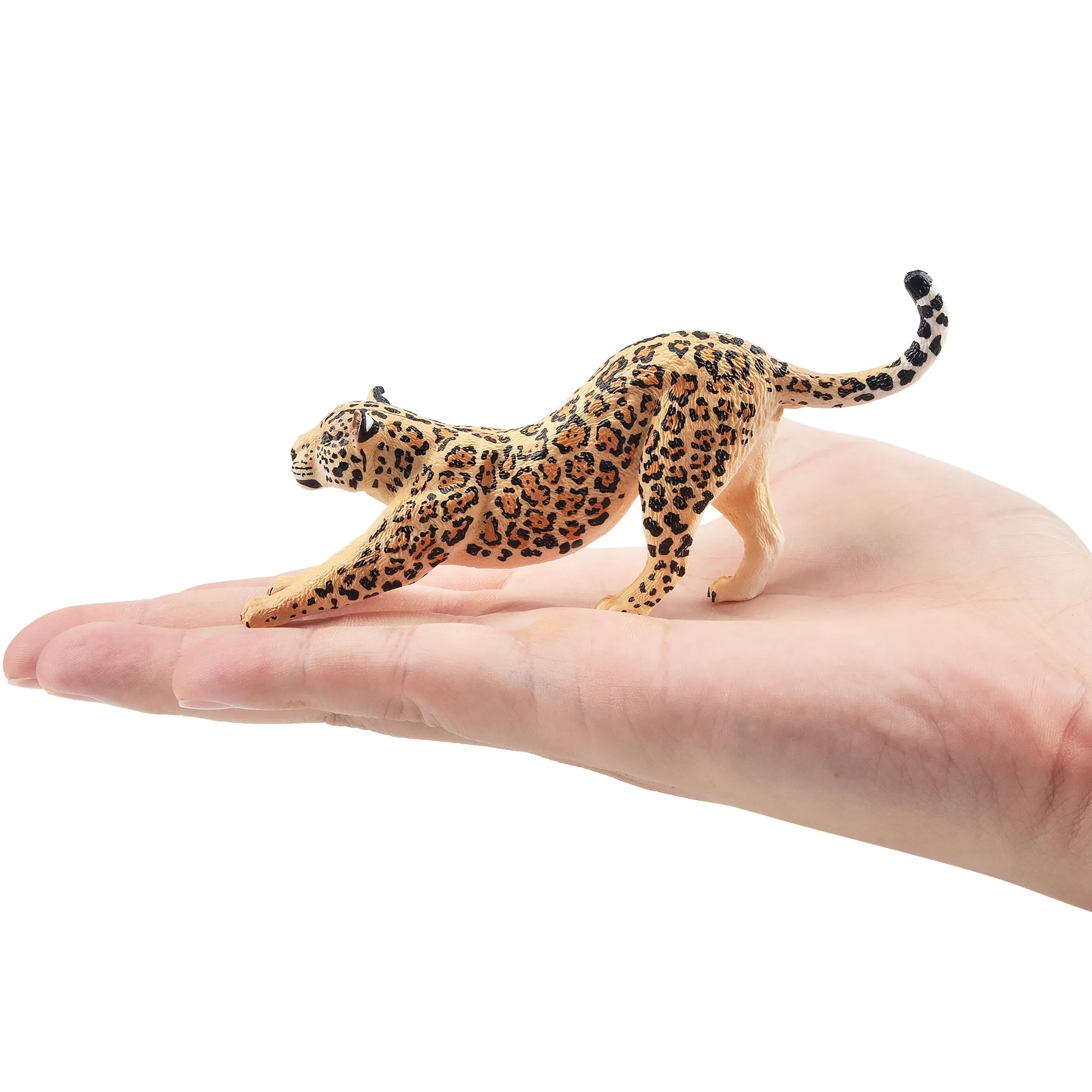 Toymany Stretching Male Jaguar Figurine Toy
