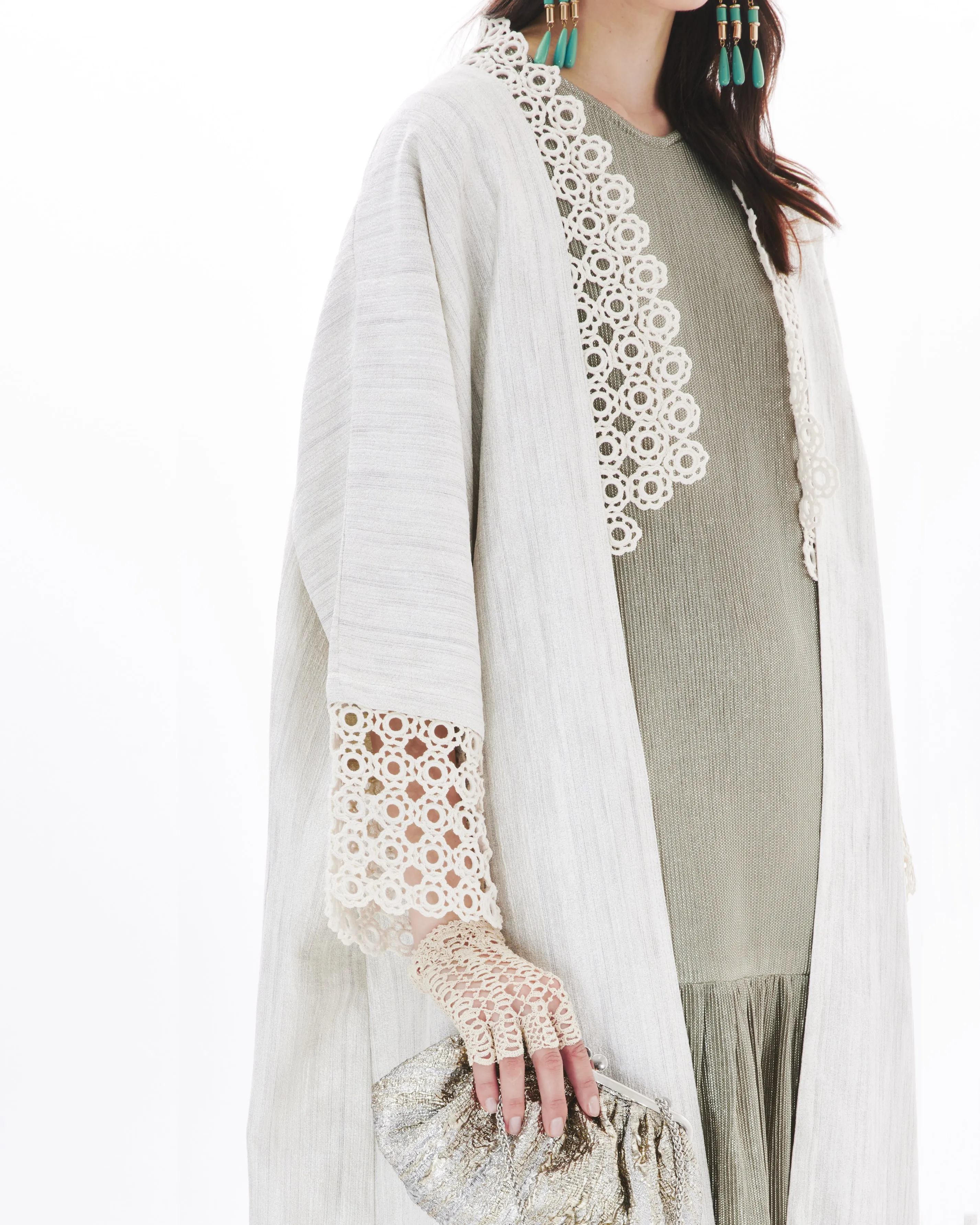 VEST CROCHET ON SUGAR ABAYA