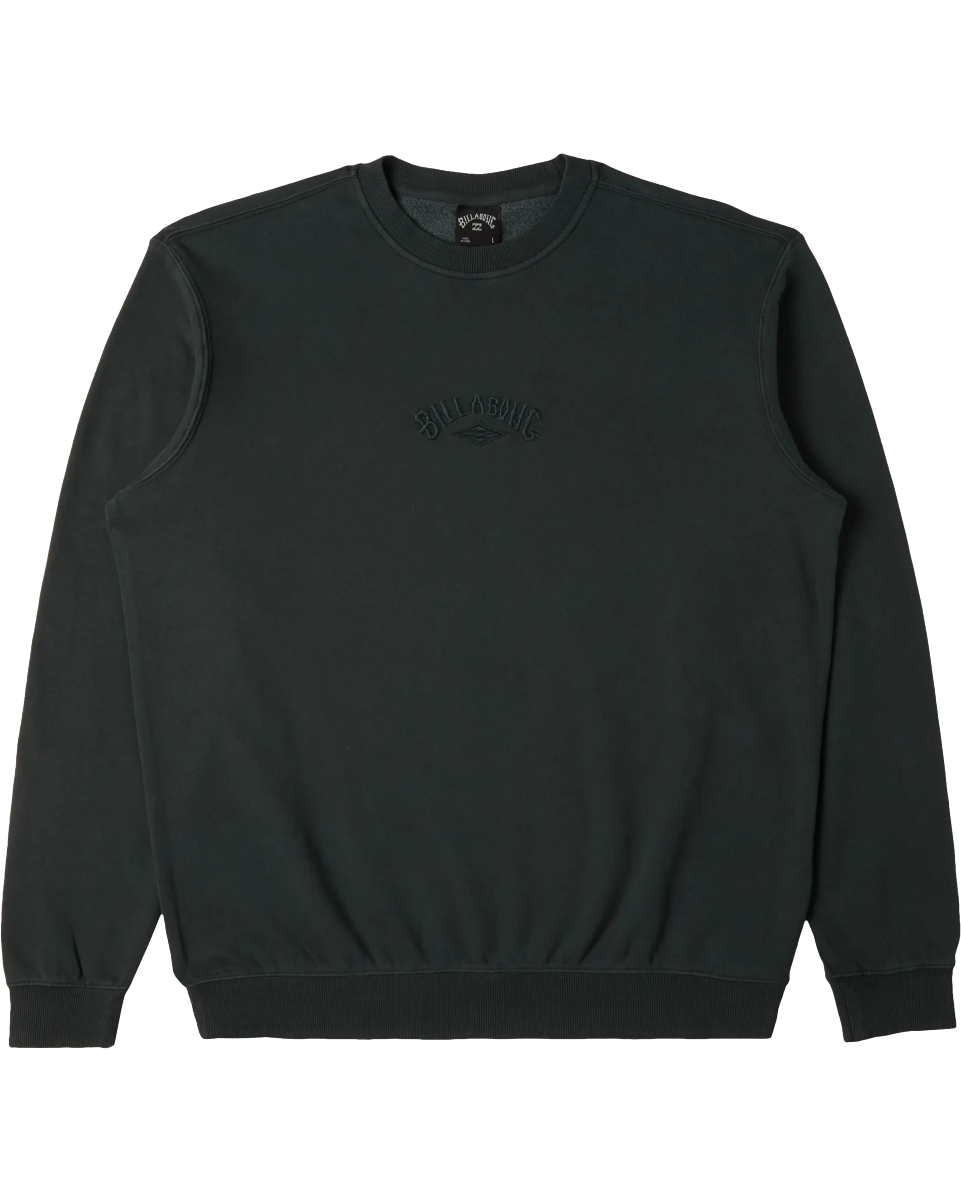Wave Washed Sweatshirt in Forest Green