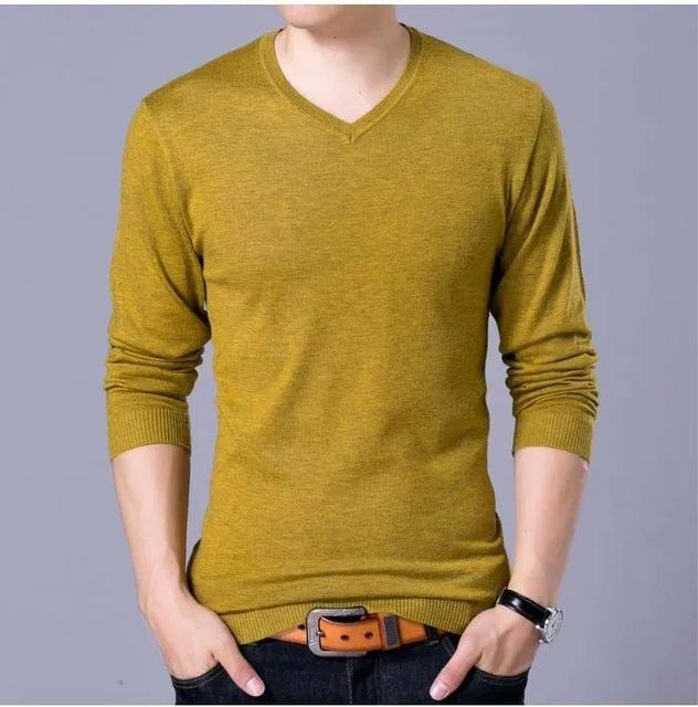 West Louis™ V-Neck Thin Sweater Pullover