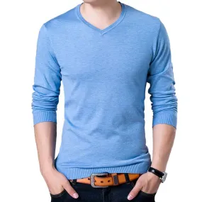 West Louis™ V-Neck Thin Sweater Pullover
