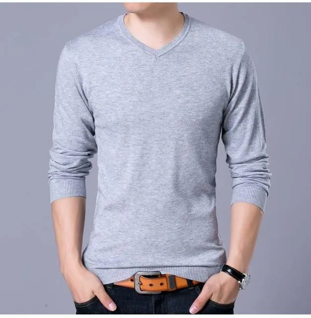 West Louis™ V-Neck Thin Sweater Pullover