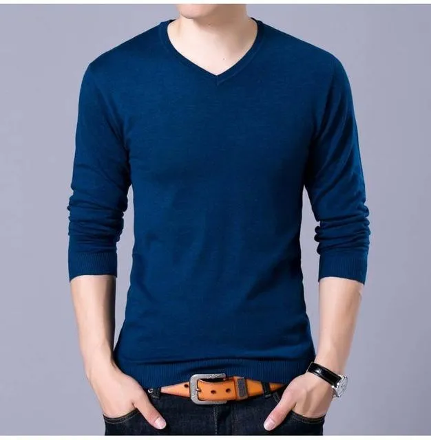 West Louis™ V-Neck Thin Sweater Pullover
