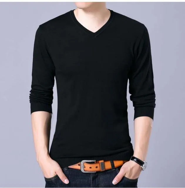 West Louis™ V-Neck Thin Sweater Pullover