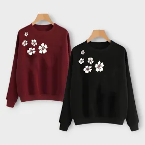 Winter Printed Sweatshirt For Womens
