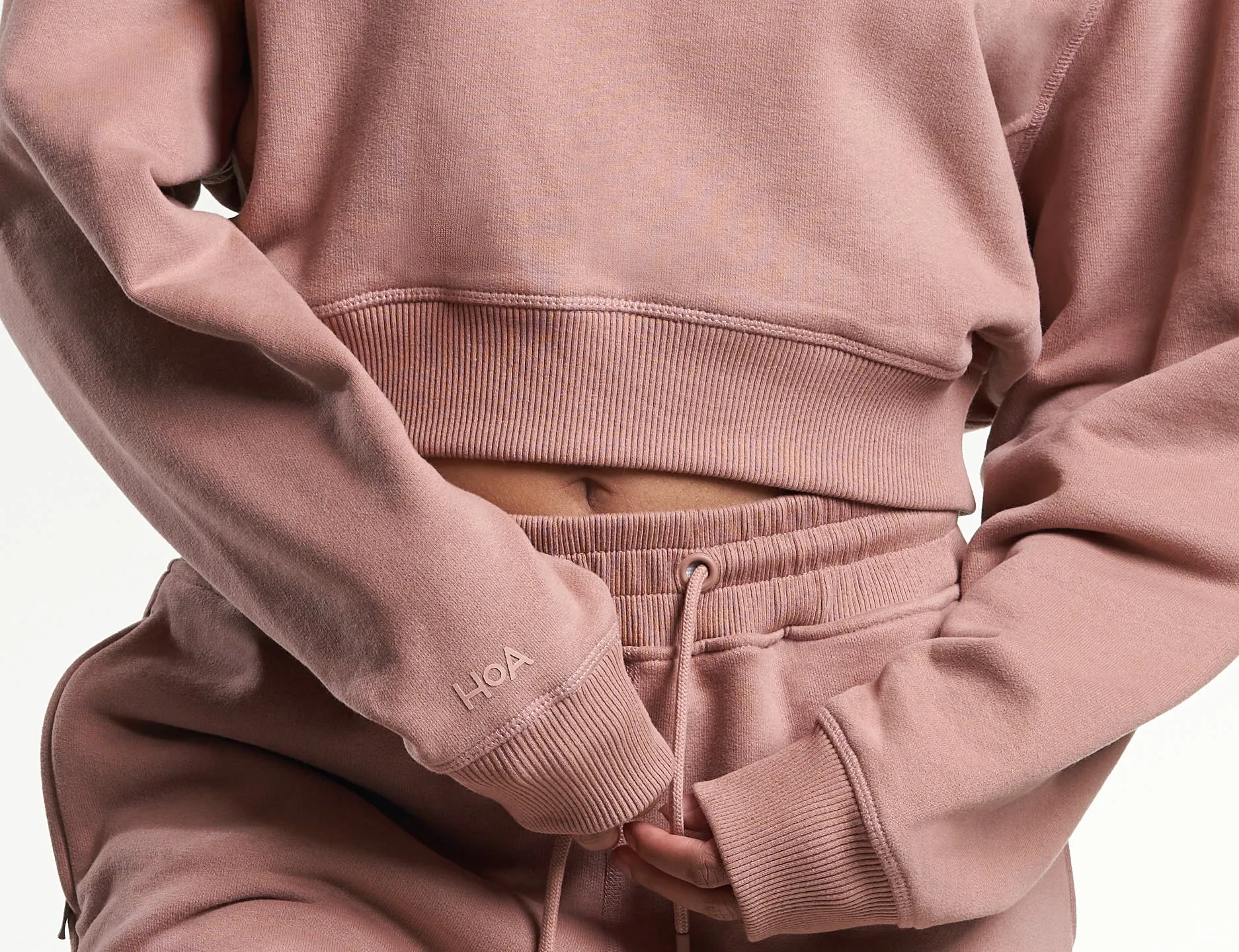 Womens Casual Crop Sweatshirt Neutral