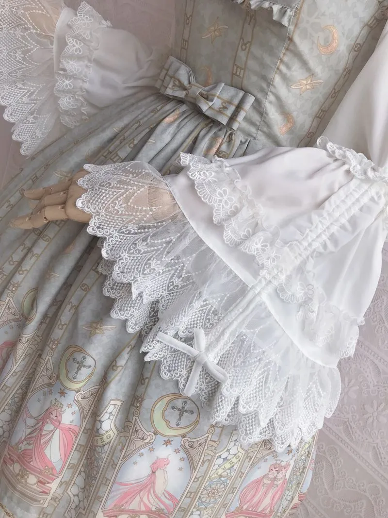 Yilia~Retro Lolita Princess Sleeve Blouse
