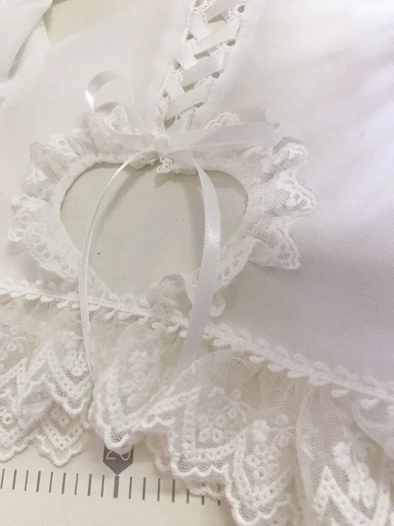 Yilia~Sweet Lolita Puff Sleeve Short Sleeve Blouse