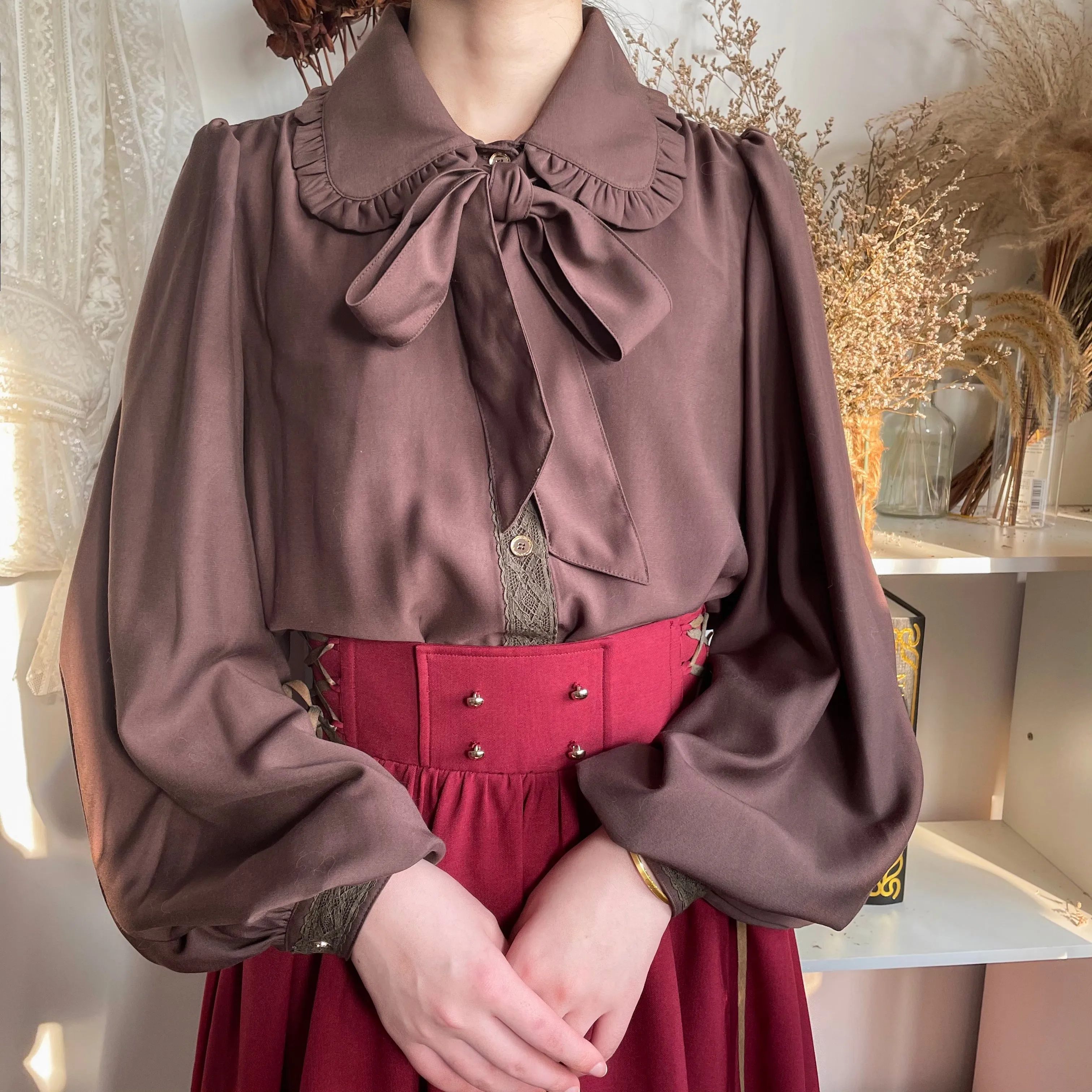 YuanSu~Mayer's Whisper~Vintage Large Sleeve Lolita Blouse