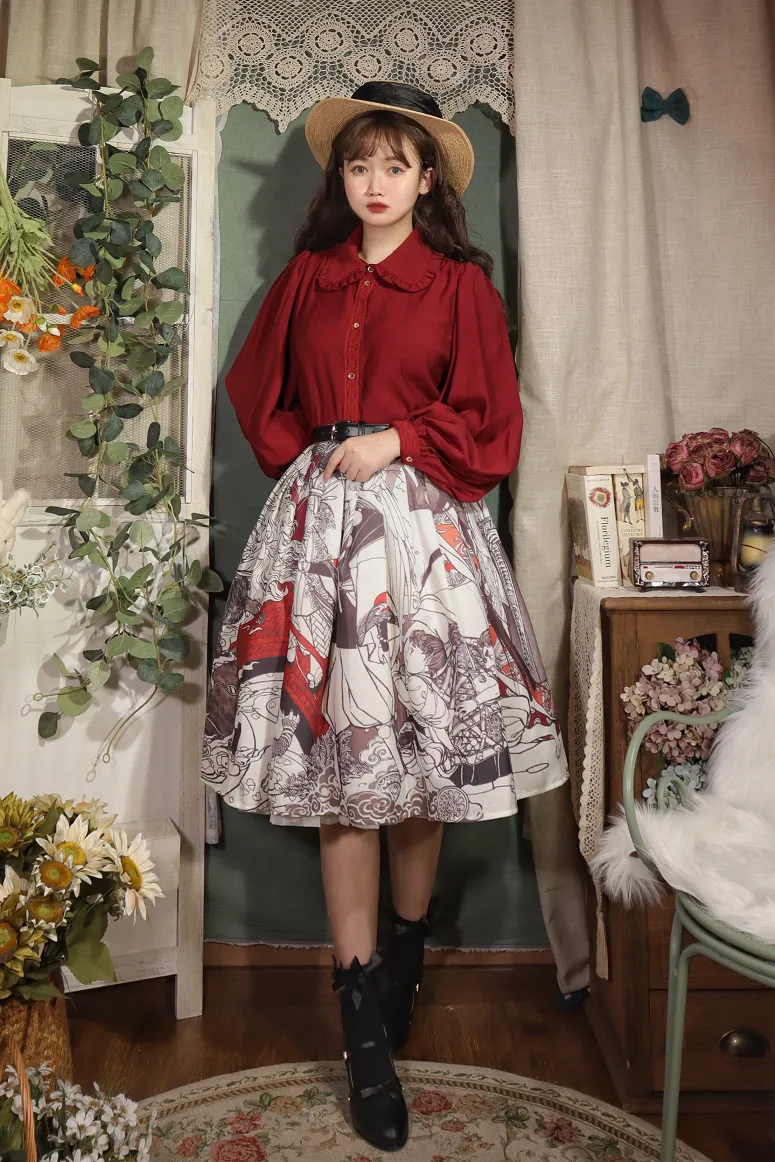 YuanSu~Mayer's Whisper~Vintage Large Sleeve Lolita Blouse