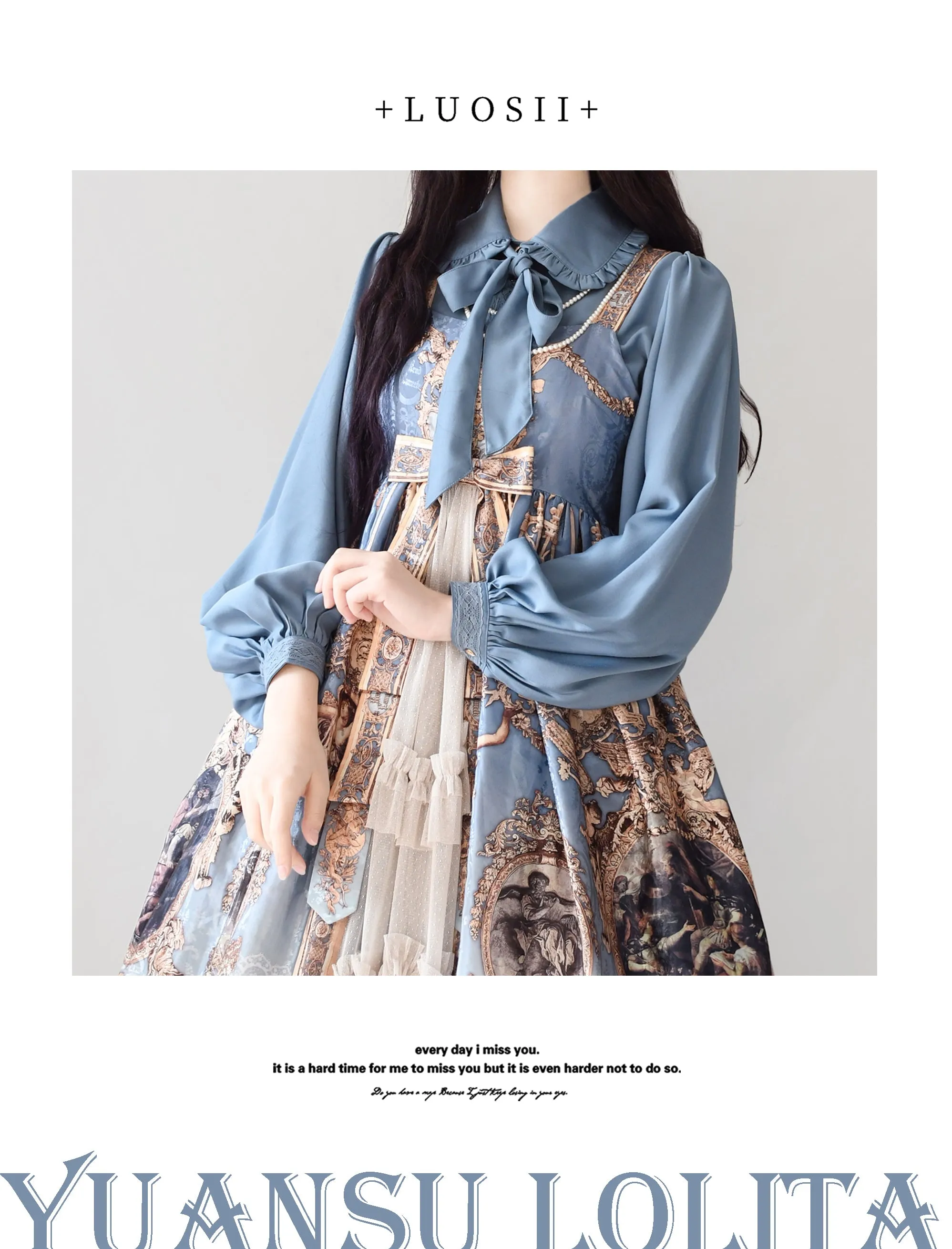 YuanSu~Mayer's Whisper~Vintage Large Sleeve Lolita Blouse