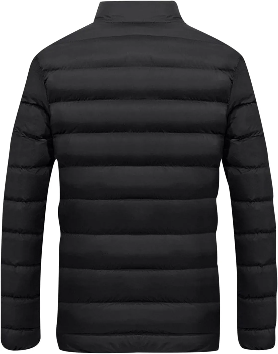 ZYXTIM Men's Hooded Puffer Jackets Winter Warm Bubble Parka Coats Lightweight Packable Down Full-Zip Water-Resistant Jacket